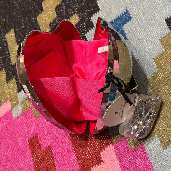 Disco Heart -Shape Crossbody/Shoulder Bag - kate spade new york x Target, Silver - Picture 7 of 11